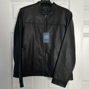 Size L genuine leather Cole Haan jacket (NWT)